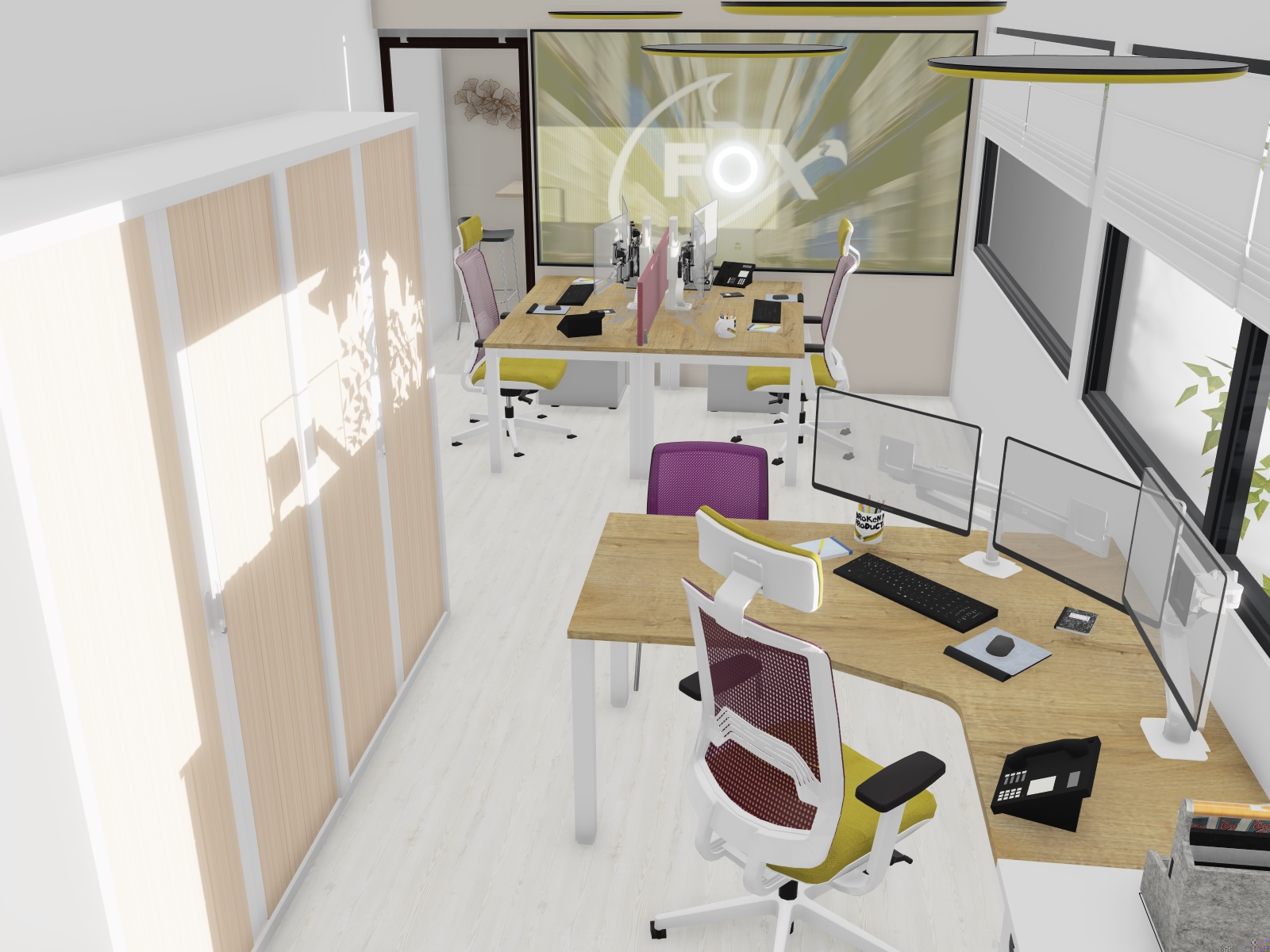 conception de bureaux en 2D/3D - Agence Nilsen